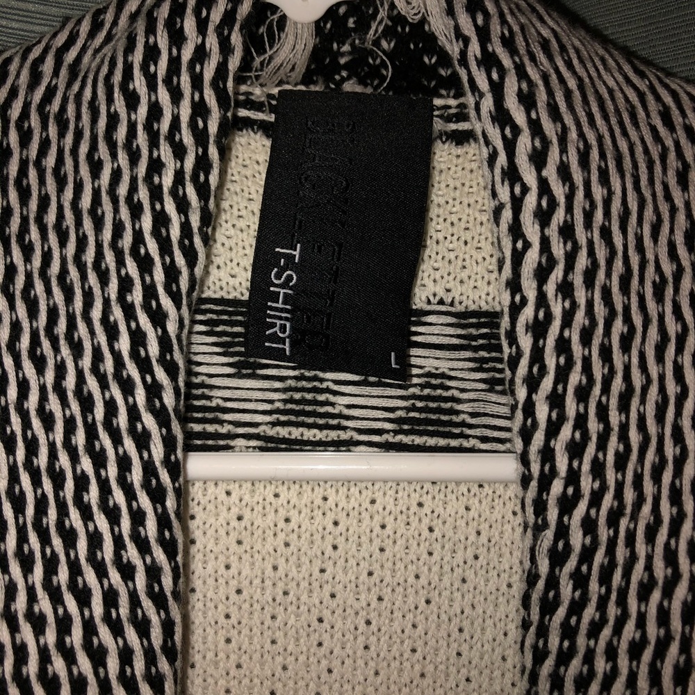 Black and white Womens sweater
